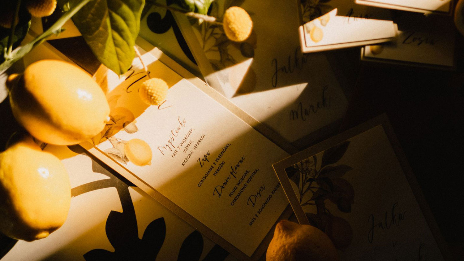 Wesele z motywem przewodnim cytryn - Lemon Wedding