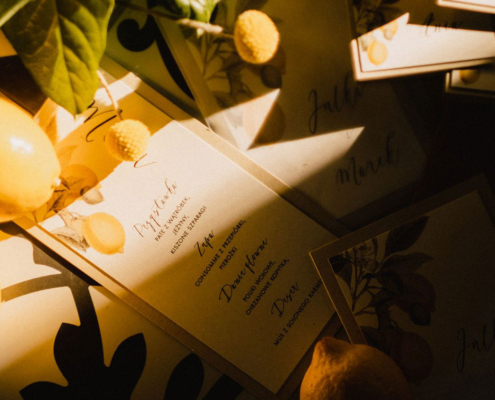 Wesele z motywem przewodnim cytryn - Lemon Wedding